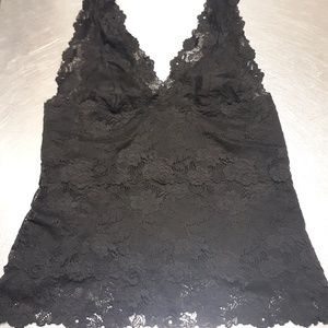 Bebe Black Lace Sleeveless